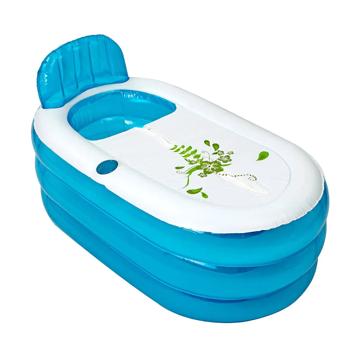  PVC Inflatable Bathtub 140*75*70cm Portable Bath Tub Home Camping Travel Folding SPA Bath With Cush
