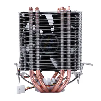 

LANSHUO 4 Heat Pipe 4 Wire Without Light Single Fan Cpu Fan Radiator Cooler Heat Sink For Intel Lga 1155/1156/1366 Cooler Heat