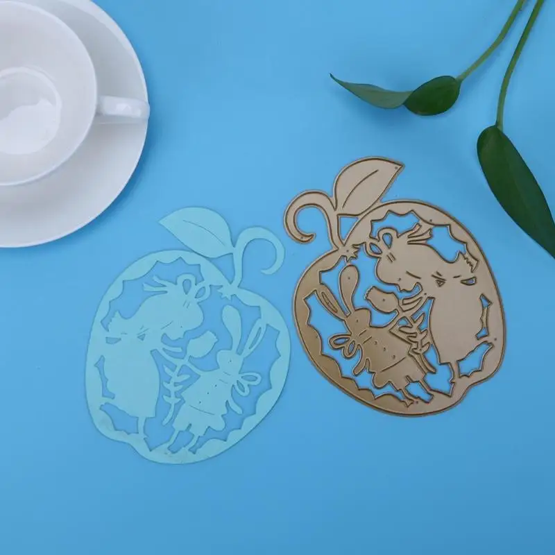 

1Pc Apple Girls Metal Cutting Dies Set Embossing Stencils for Scrapbooking/Photo Stamp DIY Craft Album Paper Card Decor Gift