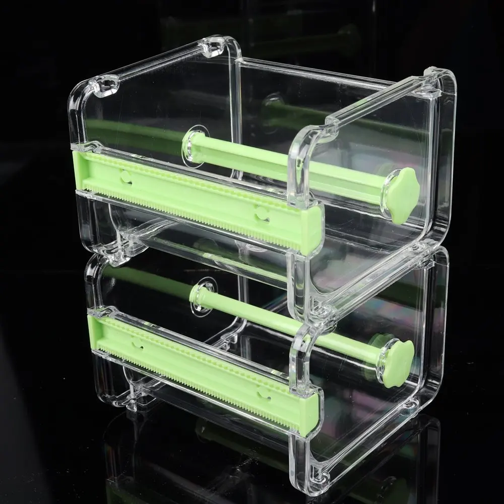 

2 pack Transparent visible Desktop Tape Dispenser (not included Masking Tape)