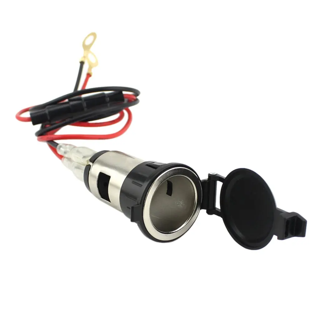 

12V 120W Waterproof Car Auto Motorcycle Cigarette Lighter Power Plug Socket For Motorcycles Boats Mowers Tractors Cars