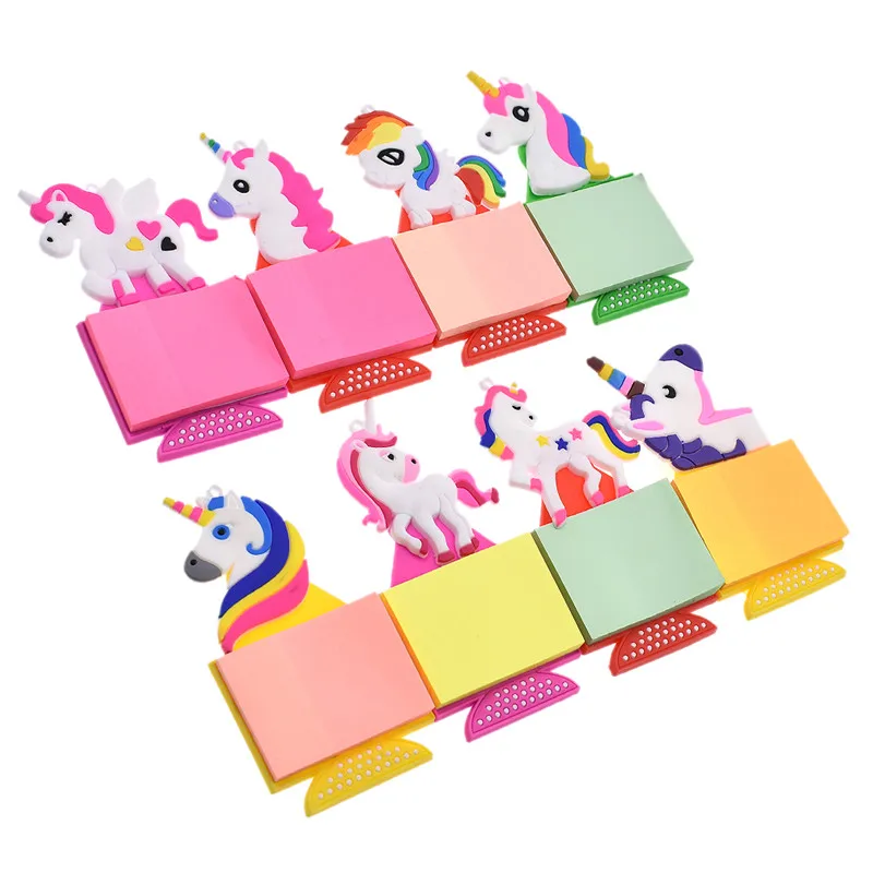 

Lychee Life 1PC Unicorn Notes Fridge Magnet Cartoon Animal Refrigerator Magnetic Sticker Modern Kitchen Home Decoration Random