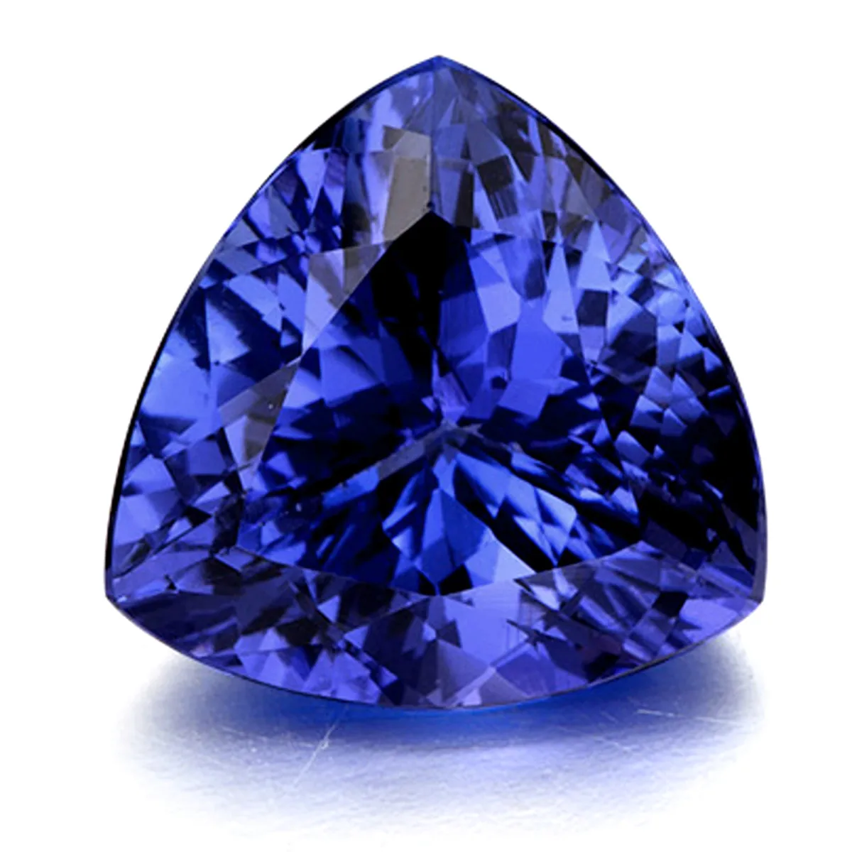 10mm 6.20ct Blue Triangle Tanzanite AAA Stunning Trillion Cut Loose