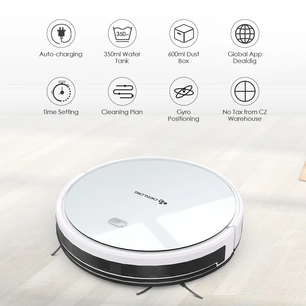Робот пылесос с Wi Fi и возможностью подключения работает для Alexa App пультом