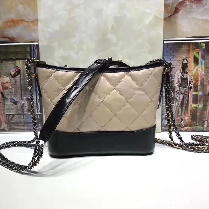 

Luxury hobo handbags retro leather women crossbody bags designer feminine Aged calfskin messenger bag woc small brand chain bags
