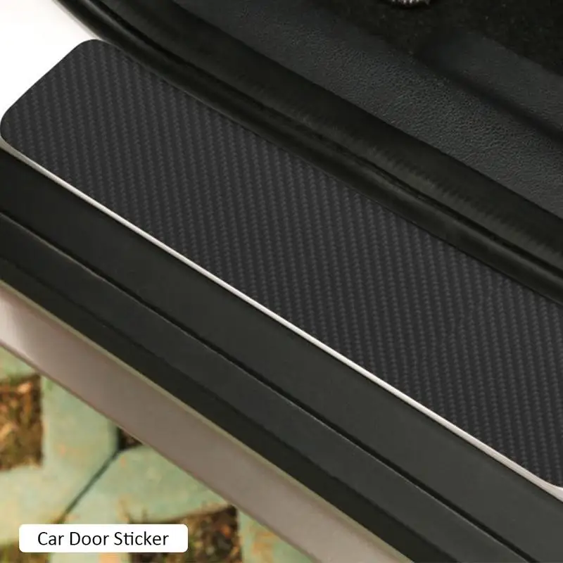 

Car Door Threshold Carbon Fiber Sticker 4D Car Door Scratchproof Bar Anti-Kick Film Protective Pad Threshold Bar