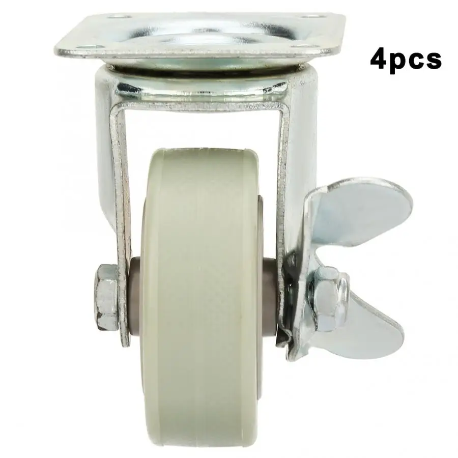 

Rubber Wheels Swivel Casters for office chairs 4pcs Universal 2 inch Swivel Bearing Caster Wheels Trolley Light Cars