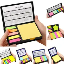 Креативный набор для заметок, цветная бумага для заметок, в коробке, клейкая бумага для заметок, почтовый индекс, этикетка, школьные офисные канцелярские принадлежности для студентов