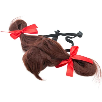 

1PC Lovely Funny Lucy Braids Dog Colored Wigs for Halloween Party Cosplay Dress Up