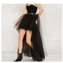 Black Plus Size Swallowtail Skirts Vintage Gothic Clothing Steampunk Skirts Women Long Burlesque Corset Skirt