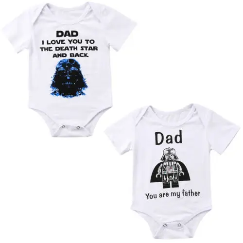 Летнее боди с надписью Love Dad для новорожденных мальчиков 0-24 месяцев спортивный