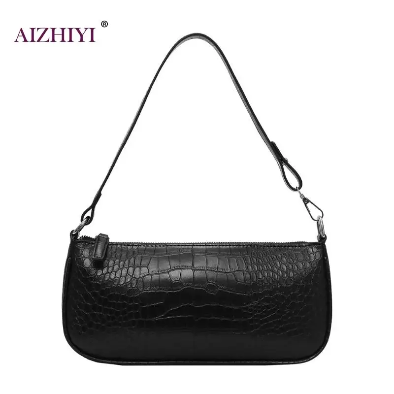 

Retro Alligator Pattern Women Handbags 2019 New Casual Solid Shoulder Bags Ladies Fashion Messenger Elevening Party Bag