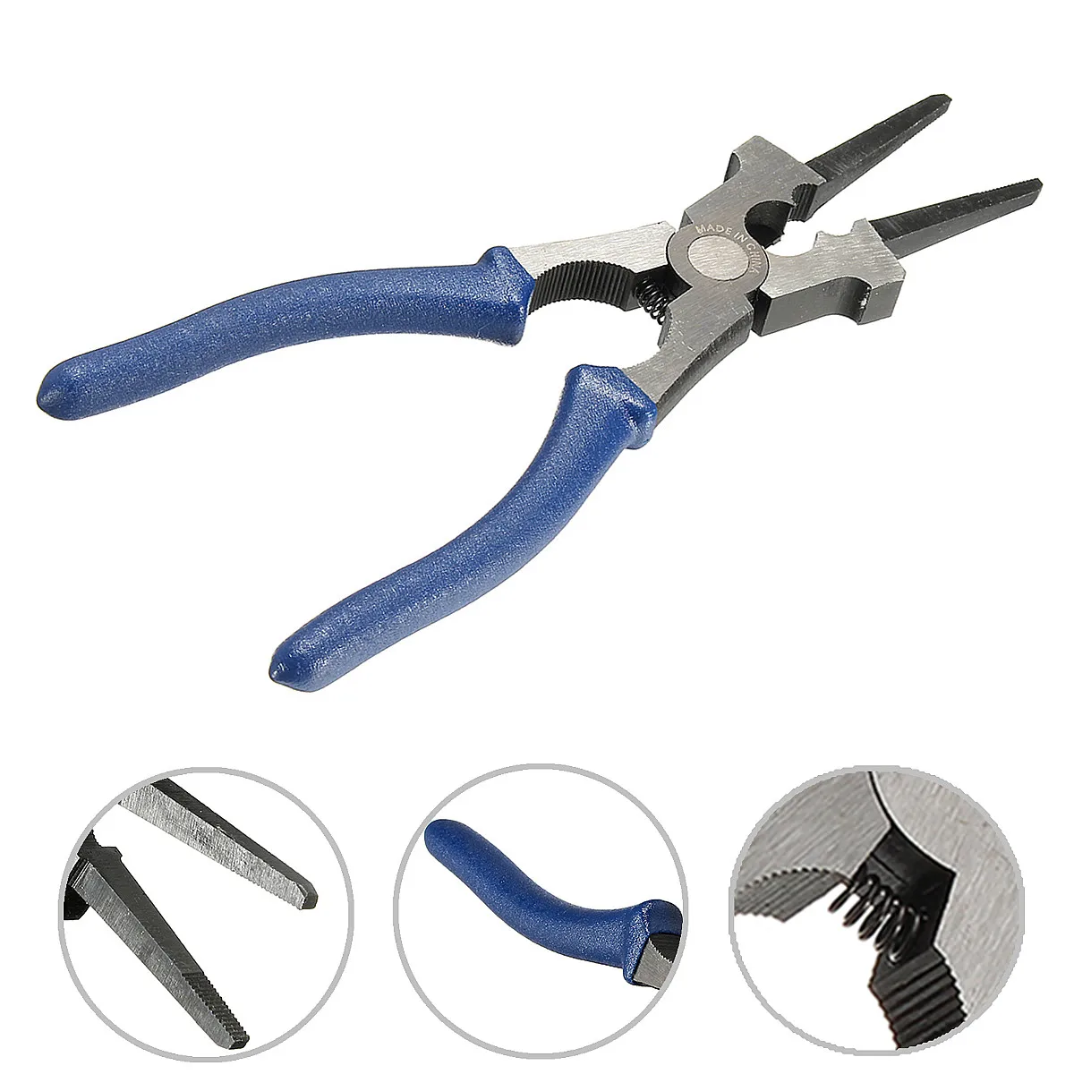 Flat Mouth MIG Welding Pliers Insulated Handle Carbon Steel for Welding