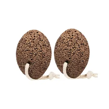 

2 Pcs Double sided Pedicure Foot File Natural Stone Callus Remover Foot Care Scrubber for Dead Skin Removal