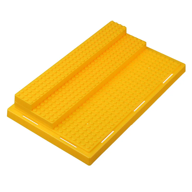 Pаспродажа 1 шт. 3 шага Дисплей Чехол коробка пылезащитный Показать чехол серая основа для Le goings блоки акриловый Пластиковый Дисплей Коробка Чехол 25,5X15,...