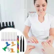 Профессиональный стекловолокна ногти искусства расширение волокна Пластик в форме Клип дизайн для аксессуары для ногтей Nail Art украшения