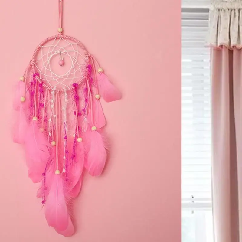 Feather Beads Dream Catcher Net Dreamcatcher Home Hanging Decor Ornament