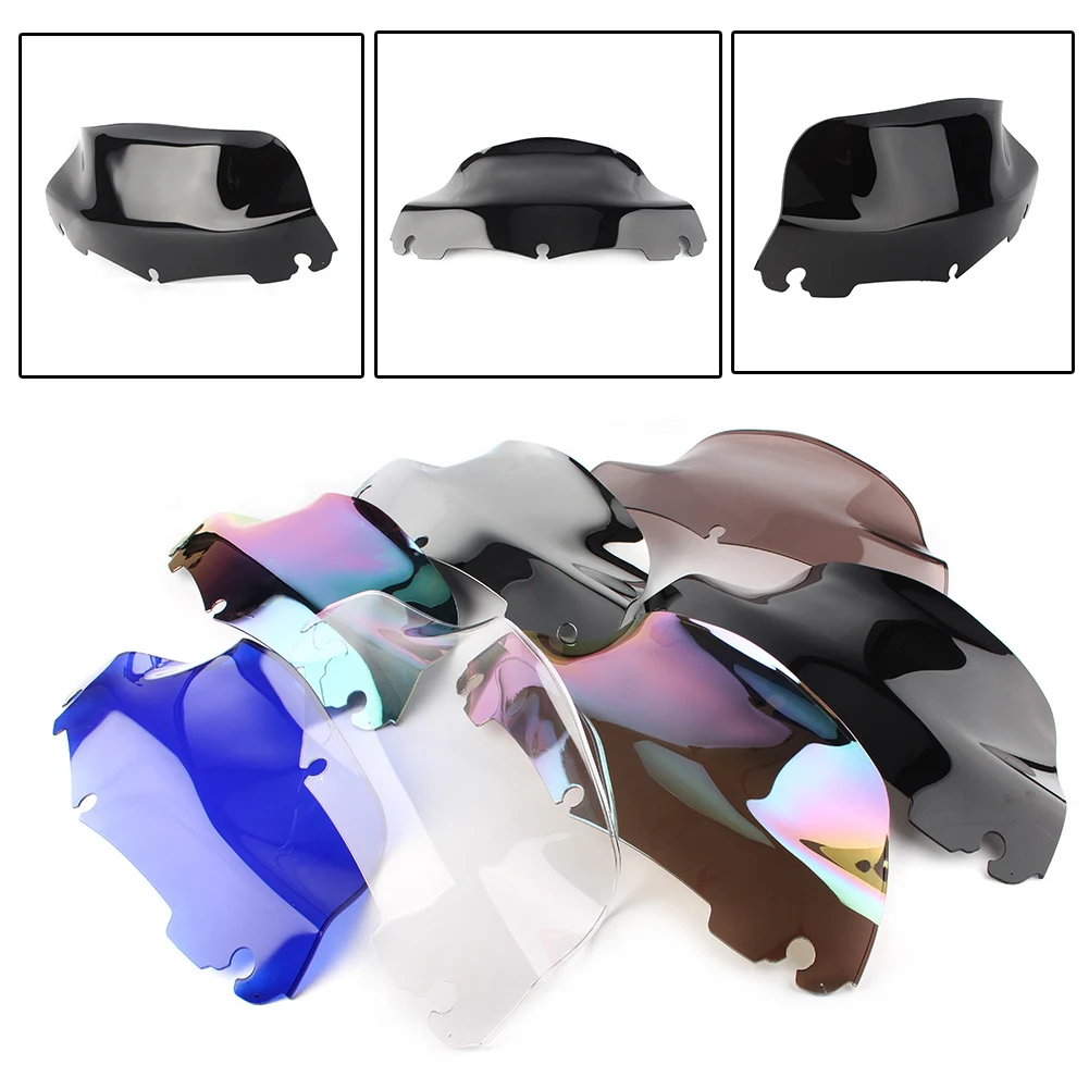 

9'' 9 Inches Wave Windshield Windscreen For Harley Electra Glide Street Touring 2014 2015 2016