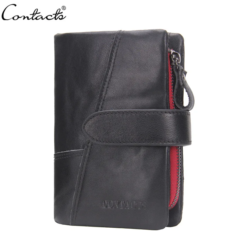 

2019 New Men Wallet Top Genuine Leather Short Men's Wallet With Coin Bag Zipper Small Hand Take Package Cluth Card Holder Purse