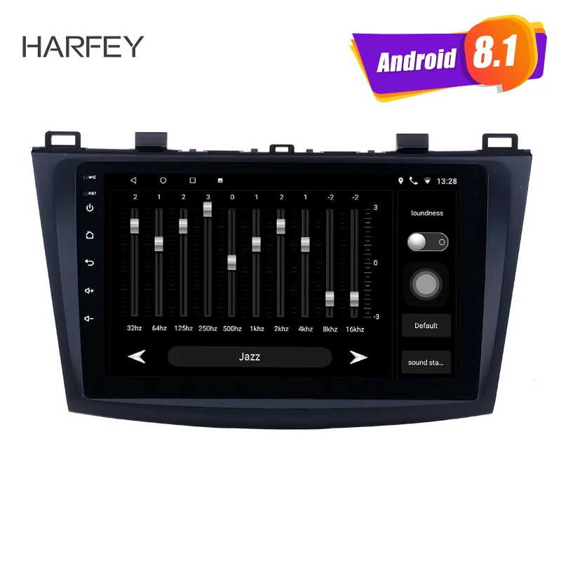 Harfey Android 6,0/7,1 9 "автомобиль радио для 2009 2010 2011 2012 MAZDA 3 gps Navi Wi Fi 3g мультимедийный плеер головное устройство авто стерео