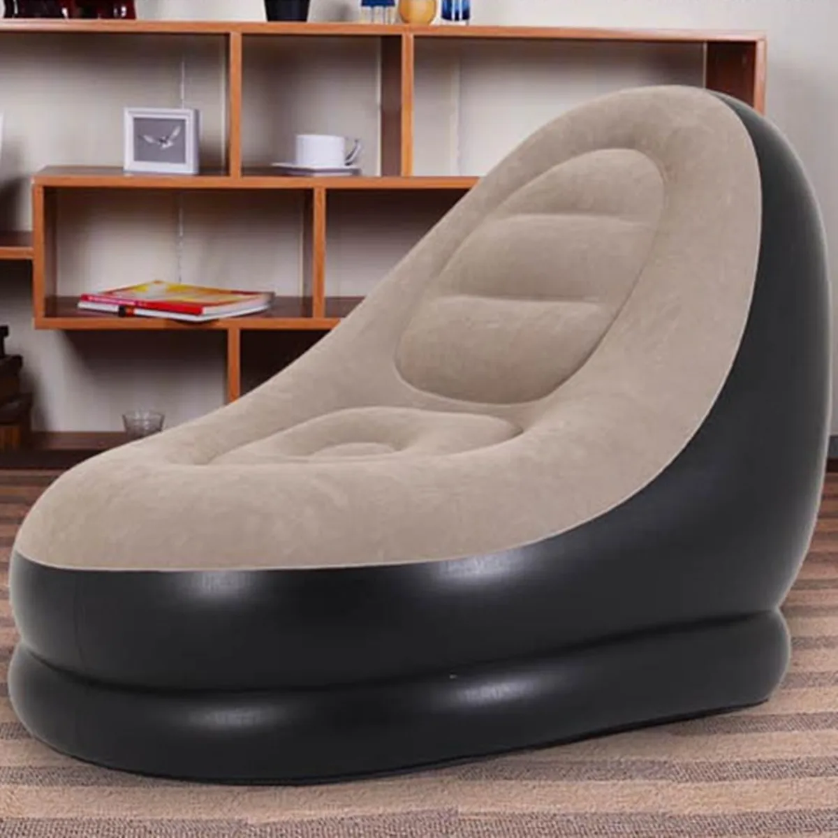 Большой надувной диван кресло мешок фасоли Флокирование ПВХ сад Lounge Beanbag для взрослых уличная мебель Кемпинг альпинизмом путешествия