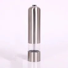 Moulin à poivre de sel en acier inoxydable facile à nettoyer outils de cuisine Gadgets de cuisine électrique Portable moulin à épices professionnel