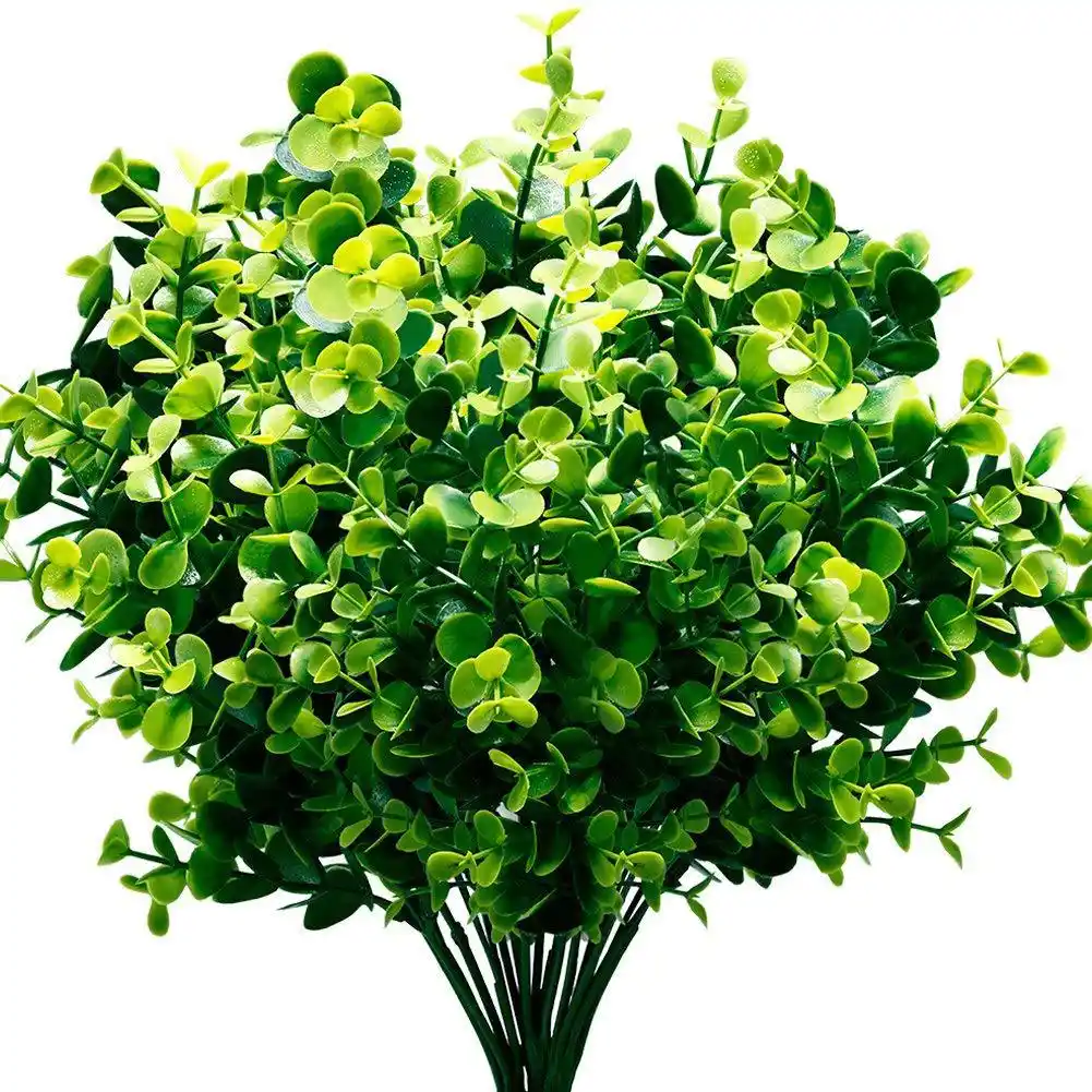 Hot Sale Artificial Plants Faux Boxwood Shrubs 6 Pack Lifelike Fake Greenery Foliage With 42 Stems For Garden Patio Yard We Artificial Plants Aliexpress