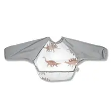 Милые детские нагрудники малыша нагрудники подставка для еды водостойкий передник с длинными рукавами мультфильм Животные Дети Кормление детский слюнявчик детские вещи
