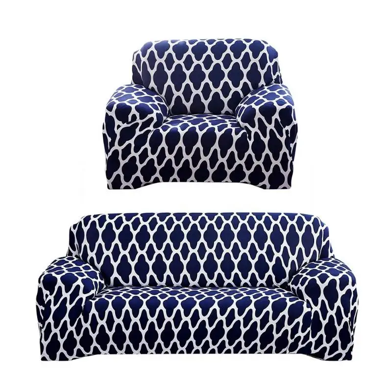 

Geometric Printed Elastic Thin Slipcovers All-inclusive Sofa Cover Wrap for Living Room Sectional Sofa Cover Patio Furniture