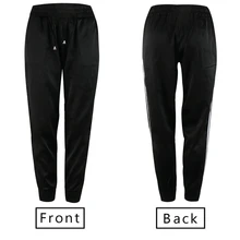 Женский для фитнеса для йоги Леггинсы для бега тренажерный зал однотонные свободные спортивные Высокая Талия Брюки для бега Штаны атлетика