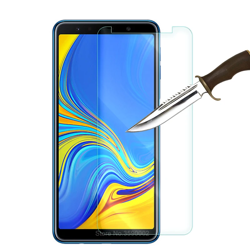 Закаленное стекло для Samsung A7 2018 A750 A730 Защитное Galaxy A 7 A72018 750 730 9H защитная