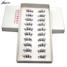 10 пар ресницы половина/мини/Конер крест с крыльями Накладные ресницы Новые Мягкие Накладные ресницы