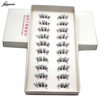 

2019 10 Pairs Eyelashes Half/mini/coner Winged Cross False Eyelashes New Soft False Fake Eye Lashes