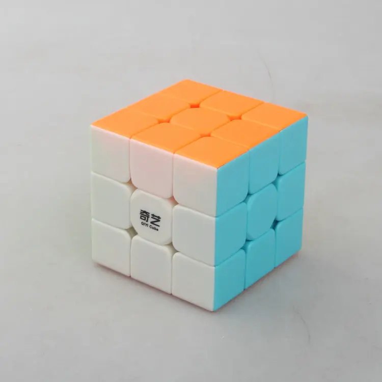 Qiyi mofangge yongshi W 3x3 сверкающих Stickerless Cube Cubo magico головоломки Обучающие игрушки Прямая кубик рубика