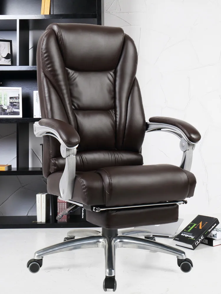 

Mungbean Sprout Can Computer Household Study Lift Leather Backrest Boss Swivel Work An Office Chair You