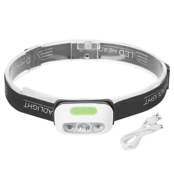 

USB Rechargeable LED Headlamp Waterproof Headlight for Night Riding Fishing LED Rechargeable Headlight