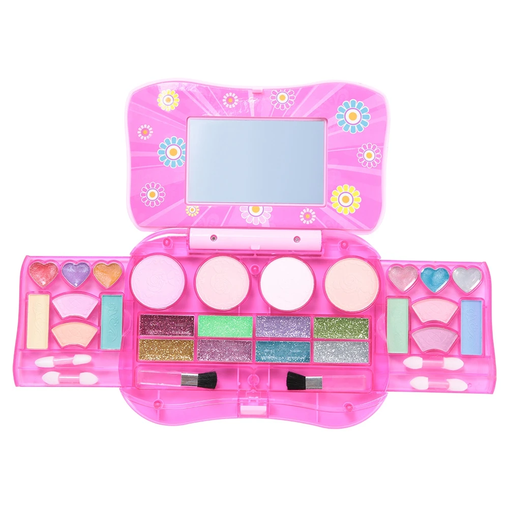 

Pink Children Princess Makeup Set Children Simulation Toy Kids Eyeshadow Lip Gloss Blushe Makeup Set Girls Beauty Toys Best Gift