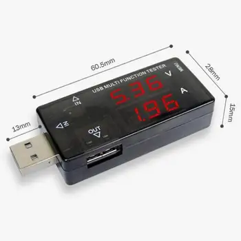 

Digital Display USB multifunction tester 3V-30V Mini Current Voltage Charger Capacity Tester USB Doctor power bank meter