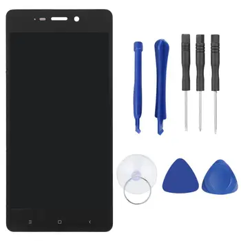 

Mobile Phone Full Assembly Touch Screen Replacement with Removal Tool Kit for Redmi 4(Black) New