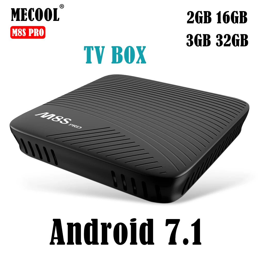 

MECOOL M8S PRO Android 7.1 TV Box 1.5GHz ARM Cortex-A53 CPU 64bit Bluetooth 4.1 Media Player Set Top Box