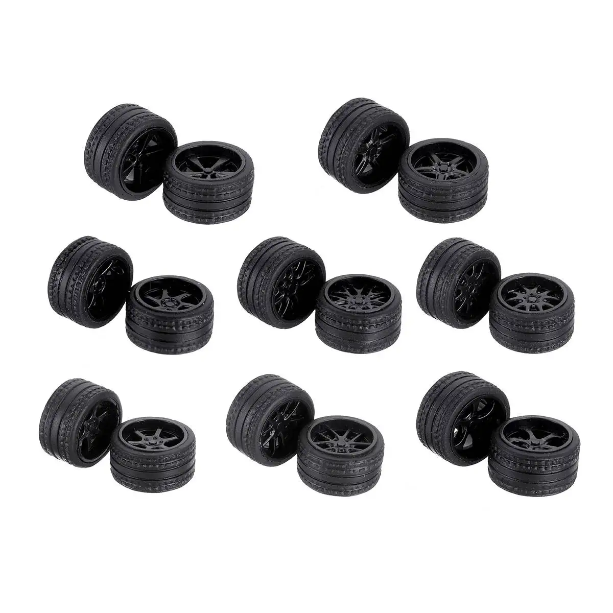 Preise 16PCS Fahrzeug Räder Reifen Geändert Legierung Auto Refit Räder Für 1 64 Autos Geeignet Für Einige Tomica Autos 4 Räder ein Satz