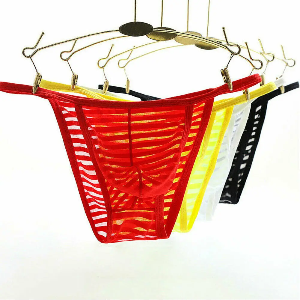 2019 New Men Sexy Underwear G String Panties Boys Thongs Boxer Briefs Lingerie Underpants Homewear Accessories