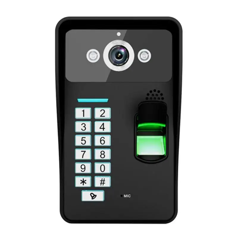 Home Wireless Doorbell WiFi Remote Video Camera Visual Phone Intercom 1280*720 1.0MP Support Fingerprint Identification