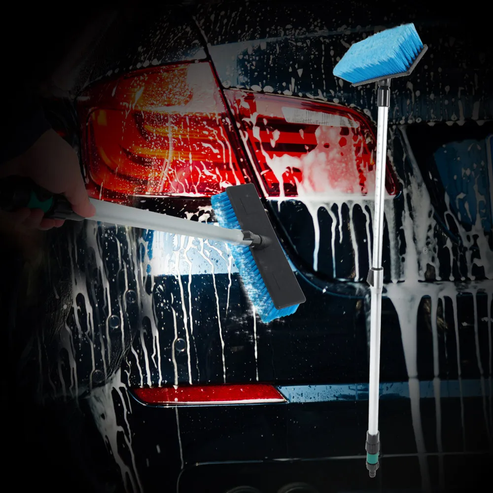 

Original Car Wash Brush Portable Telescopic Adjusting Switch Design Water Control Durable Leak-proof Cleaning Tool for Auto Car