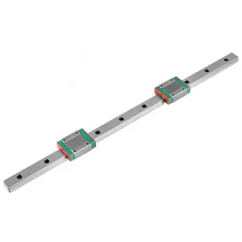 

1Set 400mm/15.7inch Miniature Linear Sliding Rail Guide High Accuracy Steel Linear Guide Rail with 2 Blocks
