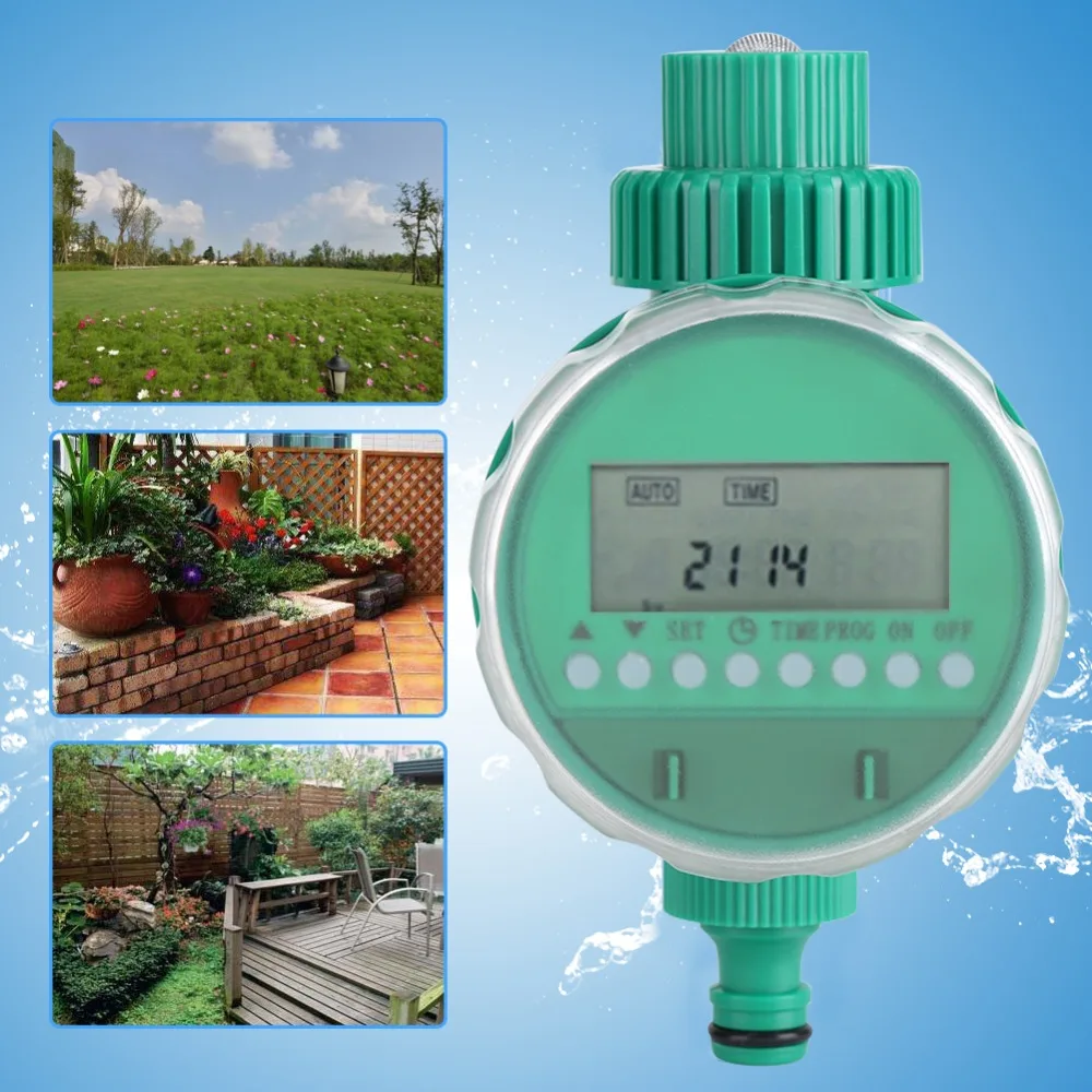 

Garden Automatic Irrigation Controllers Water Timer Intelligent Time Electronic Digital LCD Electronic Gardening Watering Timers