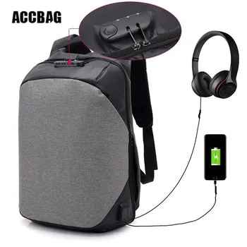 

New USB 15 Inch Laptop Backpack Anti Theft Waterproof Travel Daypacks For IPAD Gift High Quality School Bag Back Pack For Male