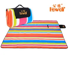 Hewolf 200x200 см водонепроницаемый коврик для пикника алюминиевая пленка складной открытый туристический коврик влагостойкий пляжный матрас