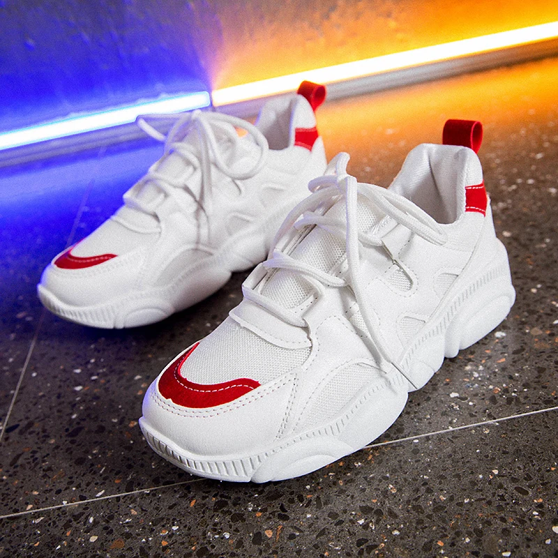 

Spring Platform Shoes White Sneakers Women Trainers Cute Bear Sole Flats Casual Vulcanized Shoes Zapatos Mujer Tenis Feminino