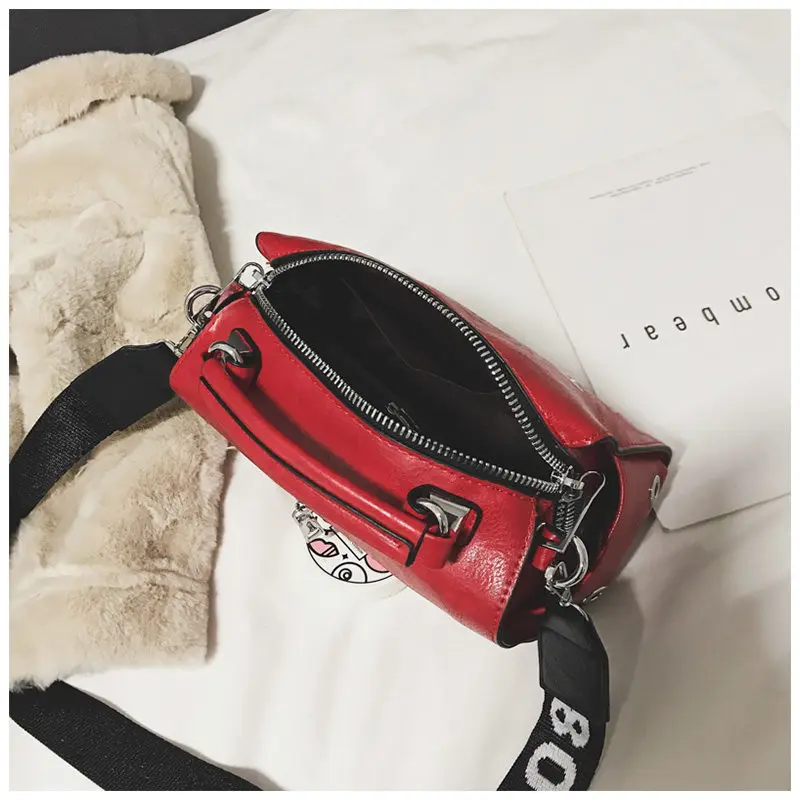 Bolso de hombro de mujer VOLESS bolso de mano de moda carta decoración bolsas de asas de correa ancha bandolera para mujeres saco A principal